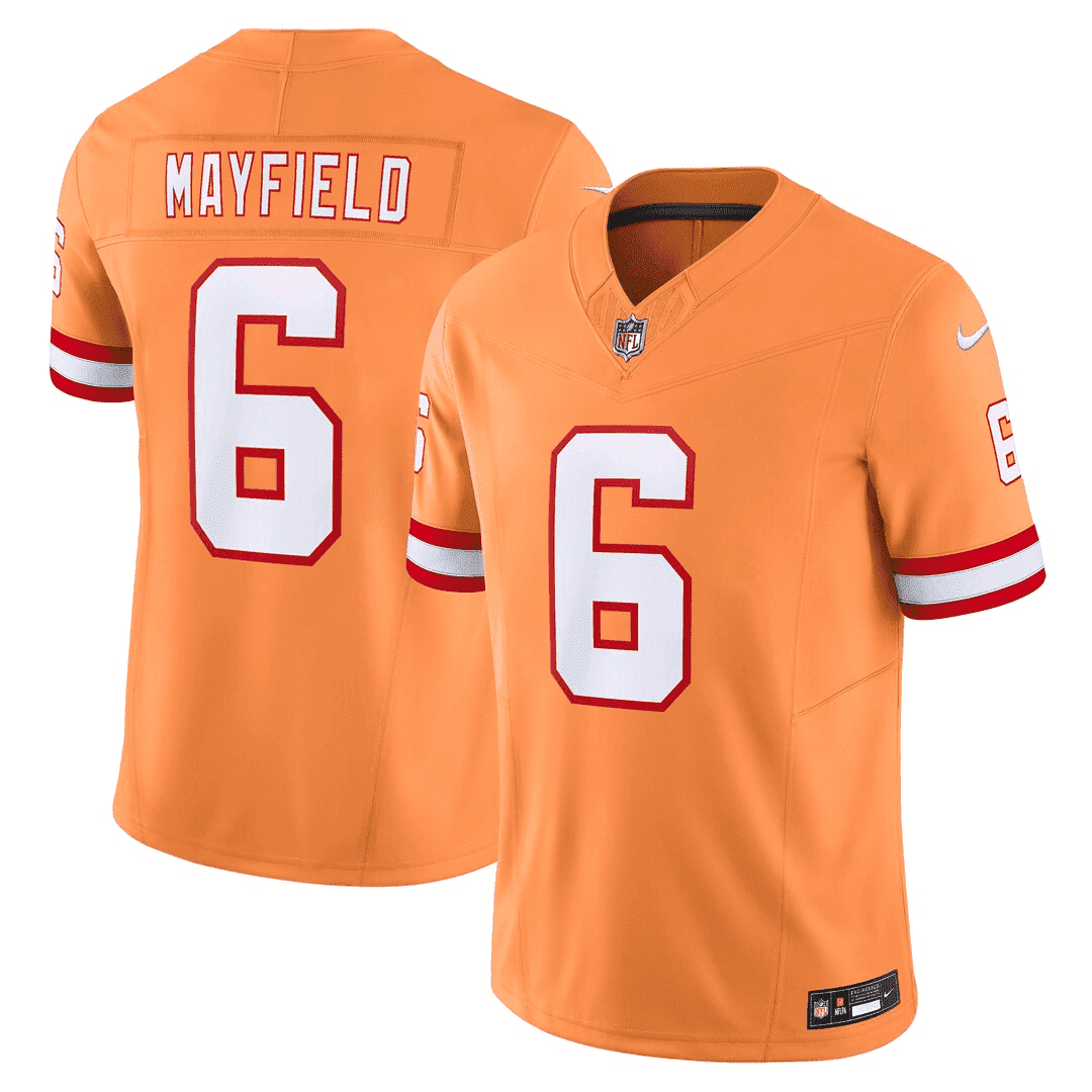 Baker Mayfield Tampa Bay Buccaneers Creamsicle Jersey – All Stitched