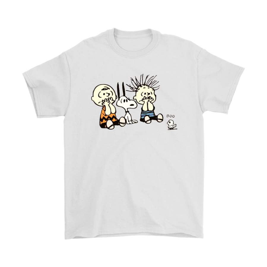 Small Ghost Woodstock Scare Charlie And Snoopy Halloween Shirts Snoopy New Fashion