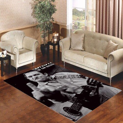 John R Johnny Cash Living Room Carpet Rugs