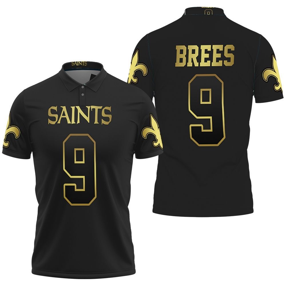 New Orleans Saints 9 Drew Brees Blac &hellip;