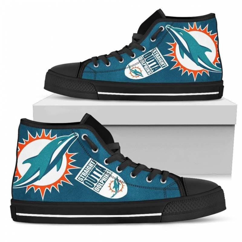 Straight Outta Miami Dolphins High Top Shoes #980