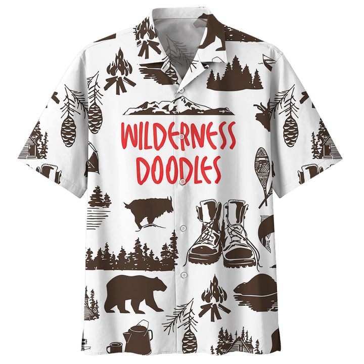 Wilderness Doodles & Camping Hawaiian Shirt