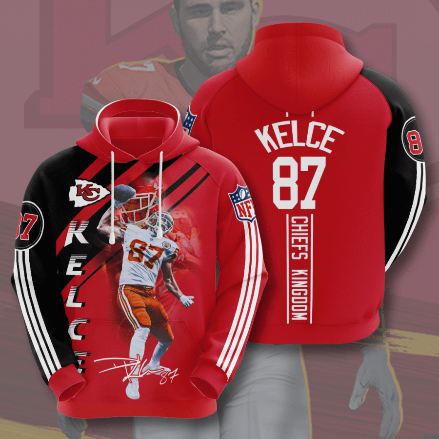 Kansas City Chiefs Travis Kelce 3D Hoodie Sweatshirt For Fans Men Women All Over Printed Hoodie