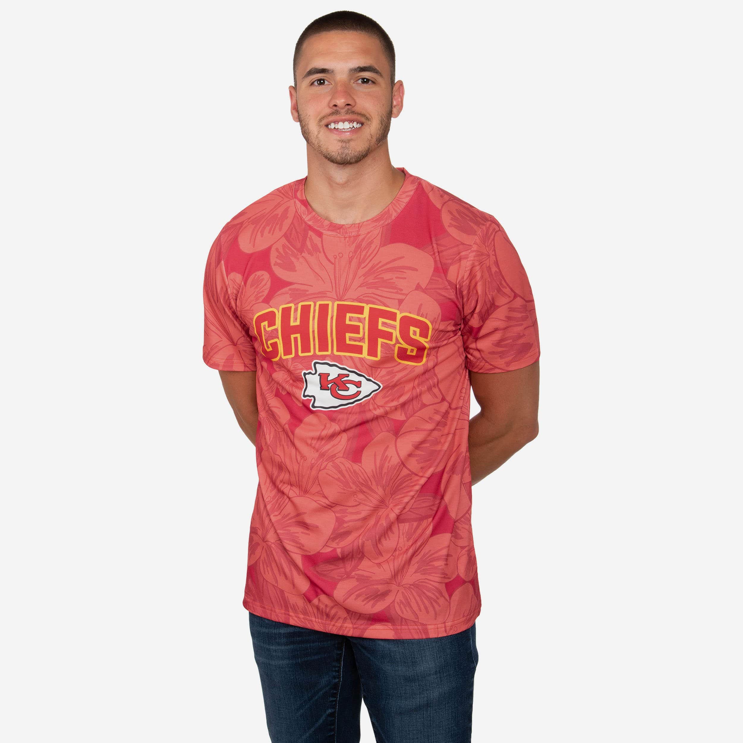 Kansas City Chiefs Hibiscus T-Shirt