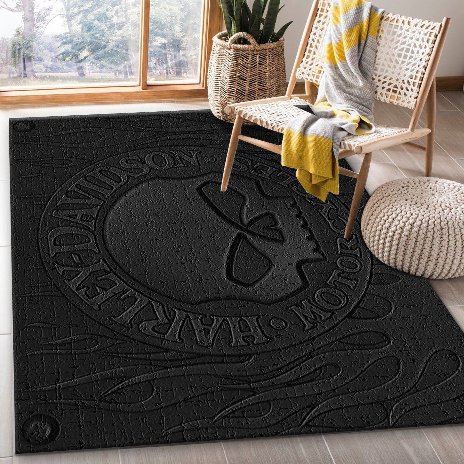 Harley Davidson Ver9 Area Rug Bedroom Rug Christmas Gift Decor Area Rug For Living Room Bedroom Rug Home Decor