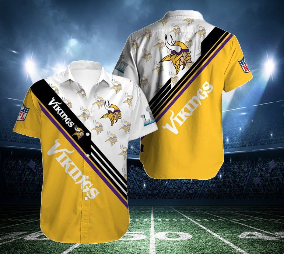 Minnesota Vikings Nfl Hawaiian Summer Shirt, Minnesota Vikings Summer Shirt, Minnesota Vikings Nfl Fan Hawaiian Shirt Short K176H18