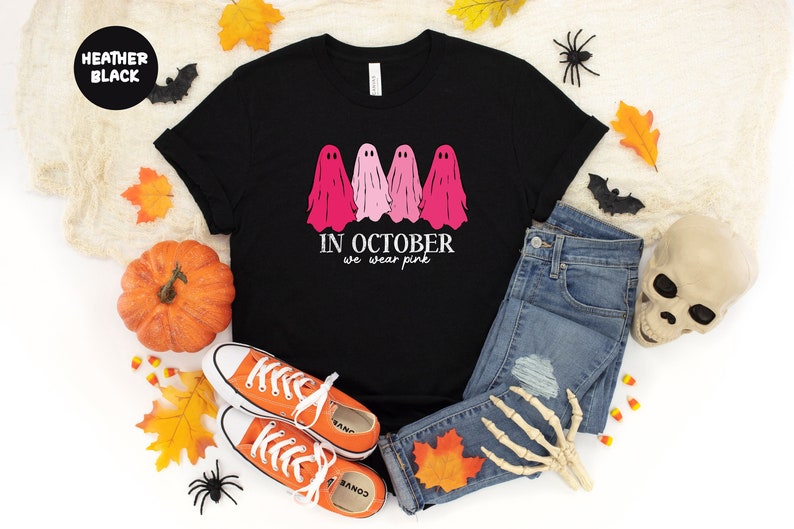 Halloween Mean Girls Shirt, On Wednesday We Wear Pink Ghost Shirt, Mean Girls Ghost Shirt, Pink Ghost Shirt, Mean Girls Halloween