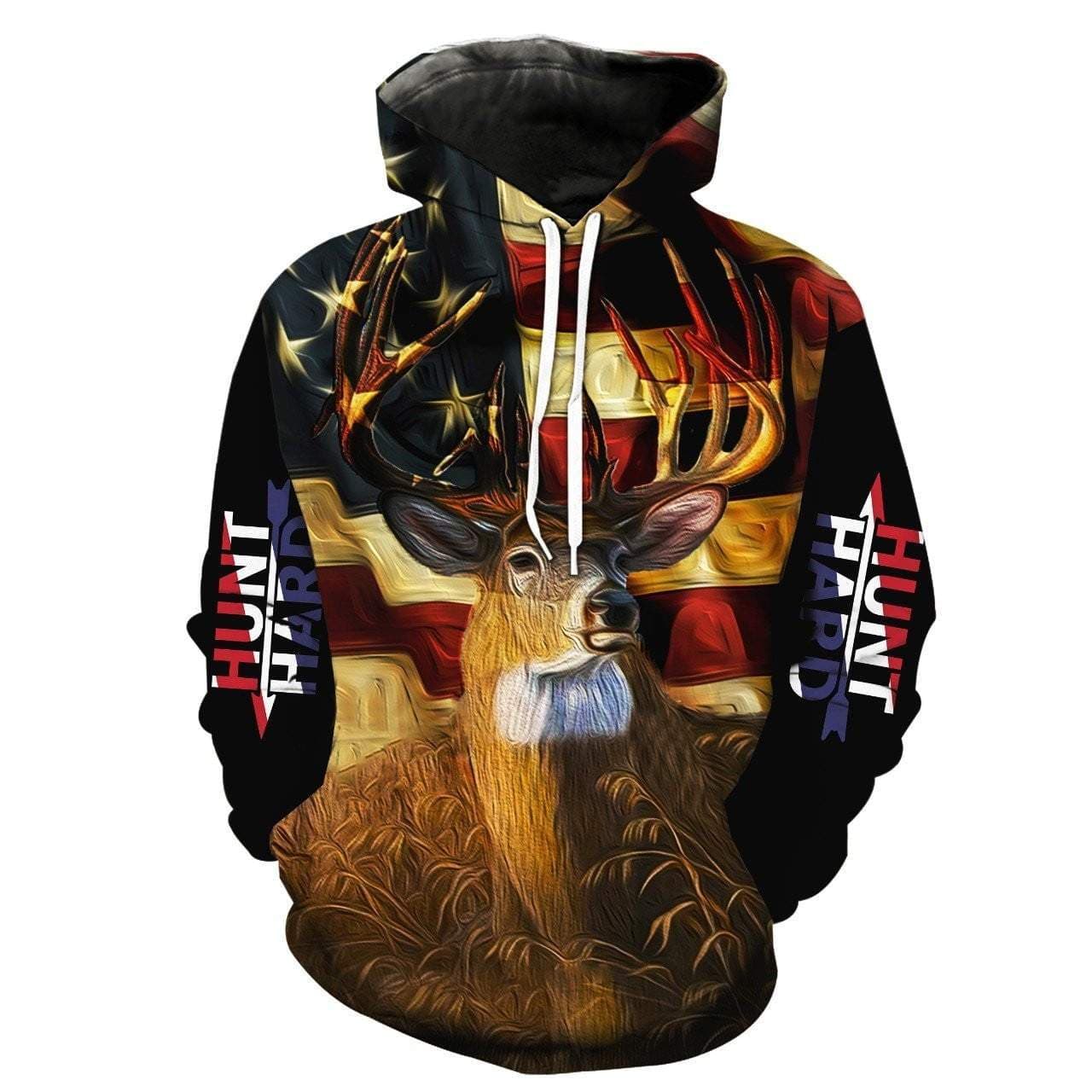 American Deer Hunt Hard Hoodie 3D