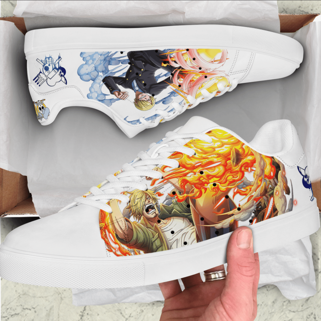 Sanji Skate Sneakers Custom One Piece Anime Sneakers