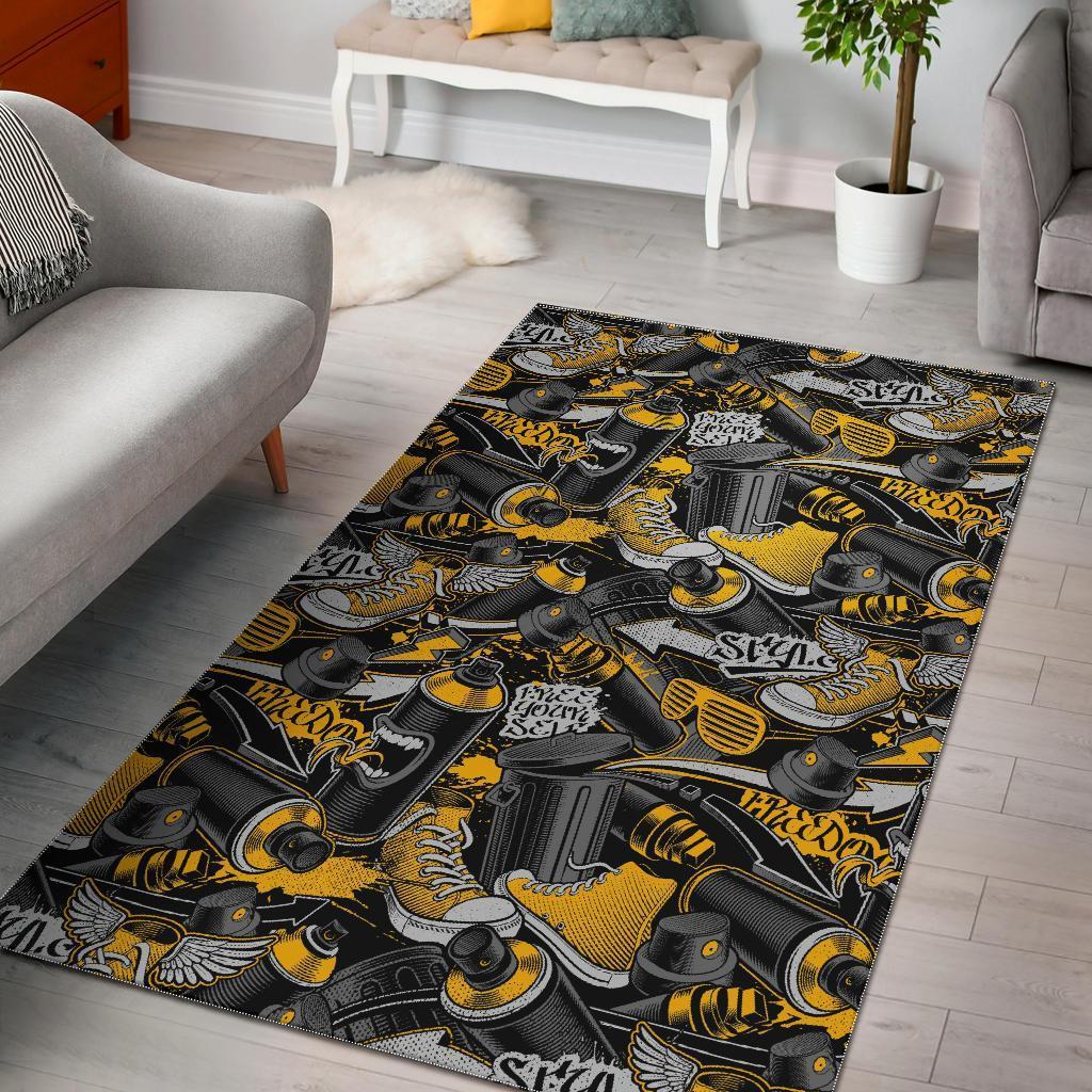 Graffiti Spray Pattern Print Area Ru …