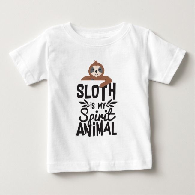 Sloth Is My Spirit Animal Funny Cute Quote Shirt