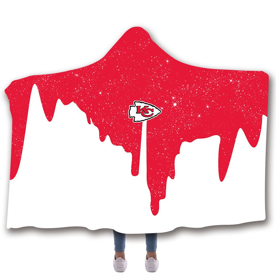 Kansas City Chiefs Gift For Fan 3D Full Printing Hooded Blanket