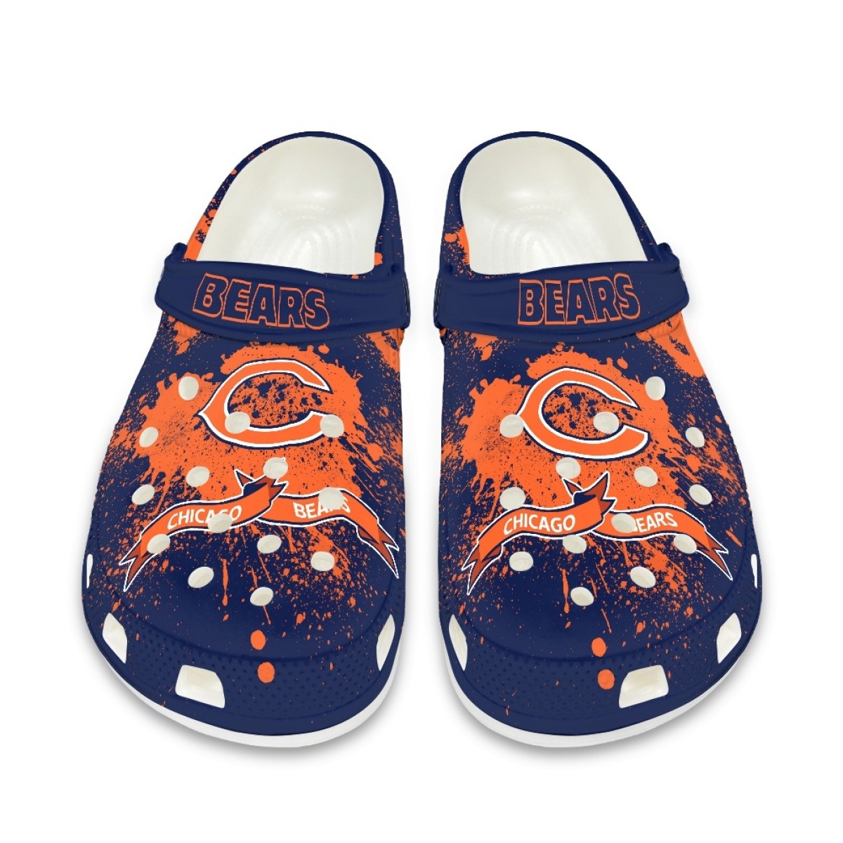 Chicago Bears Shoes Cute Style#3 Crocs Shoes For Fans