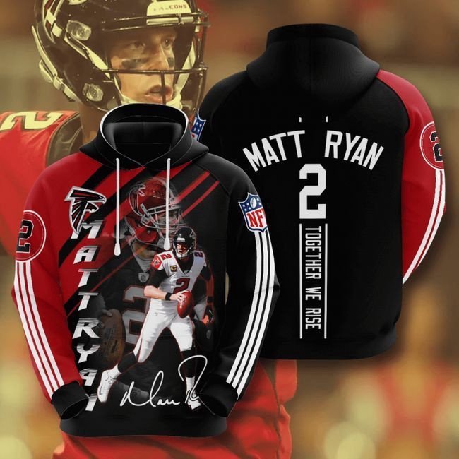 Atlanta Falcons 2 Matt Ryan 52 Unisex 3D Hoodie Gift For Fans