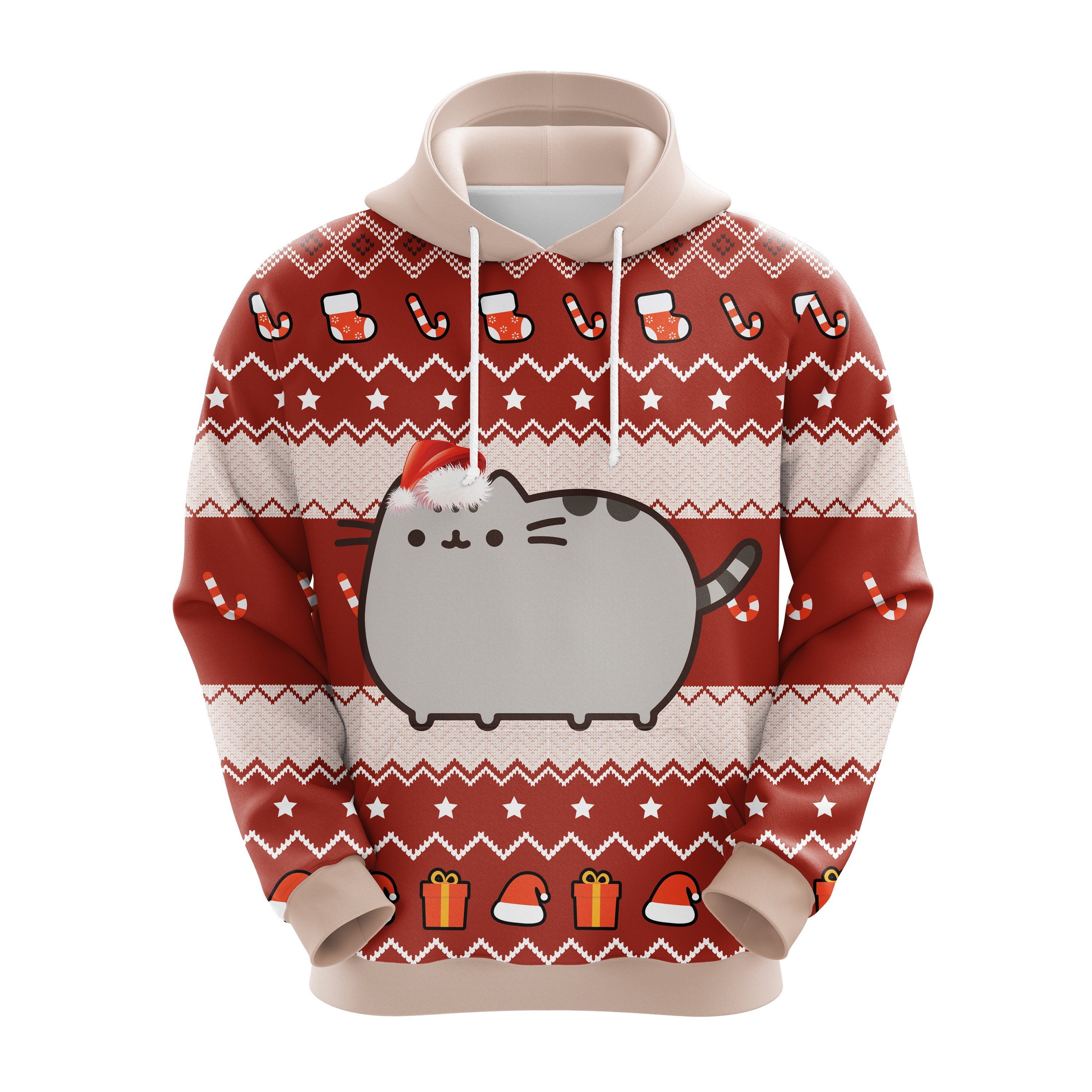 Pusheen Christmas cute Noel Mc Ugly Hoodie – Amazing Gift idea – thanksgiving gift