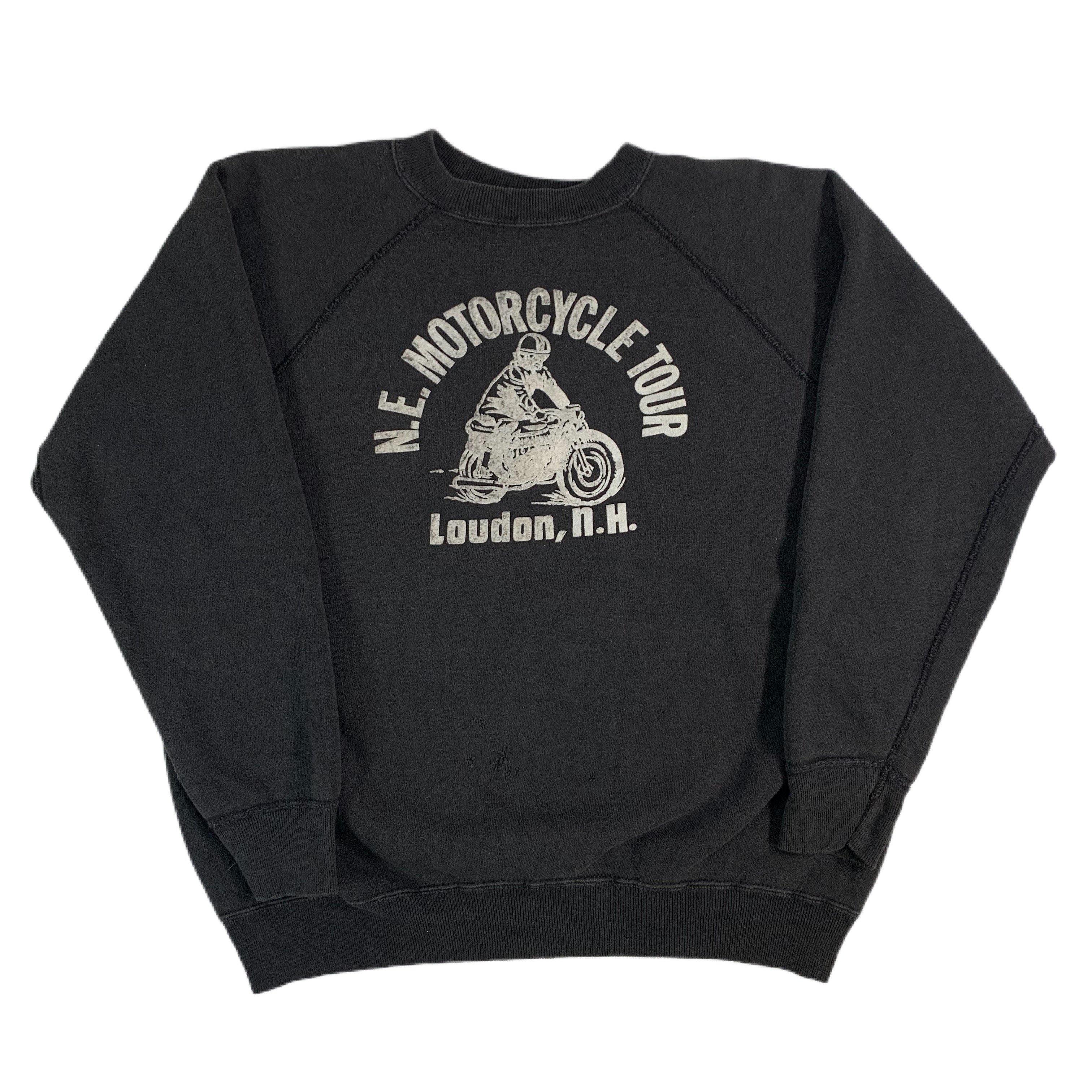 Vintage N.E. Motorcycle Tour “Loudon, N.H.” Raglan Sweatshirt