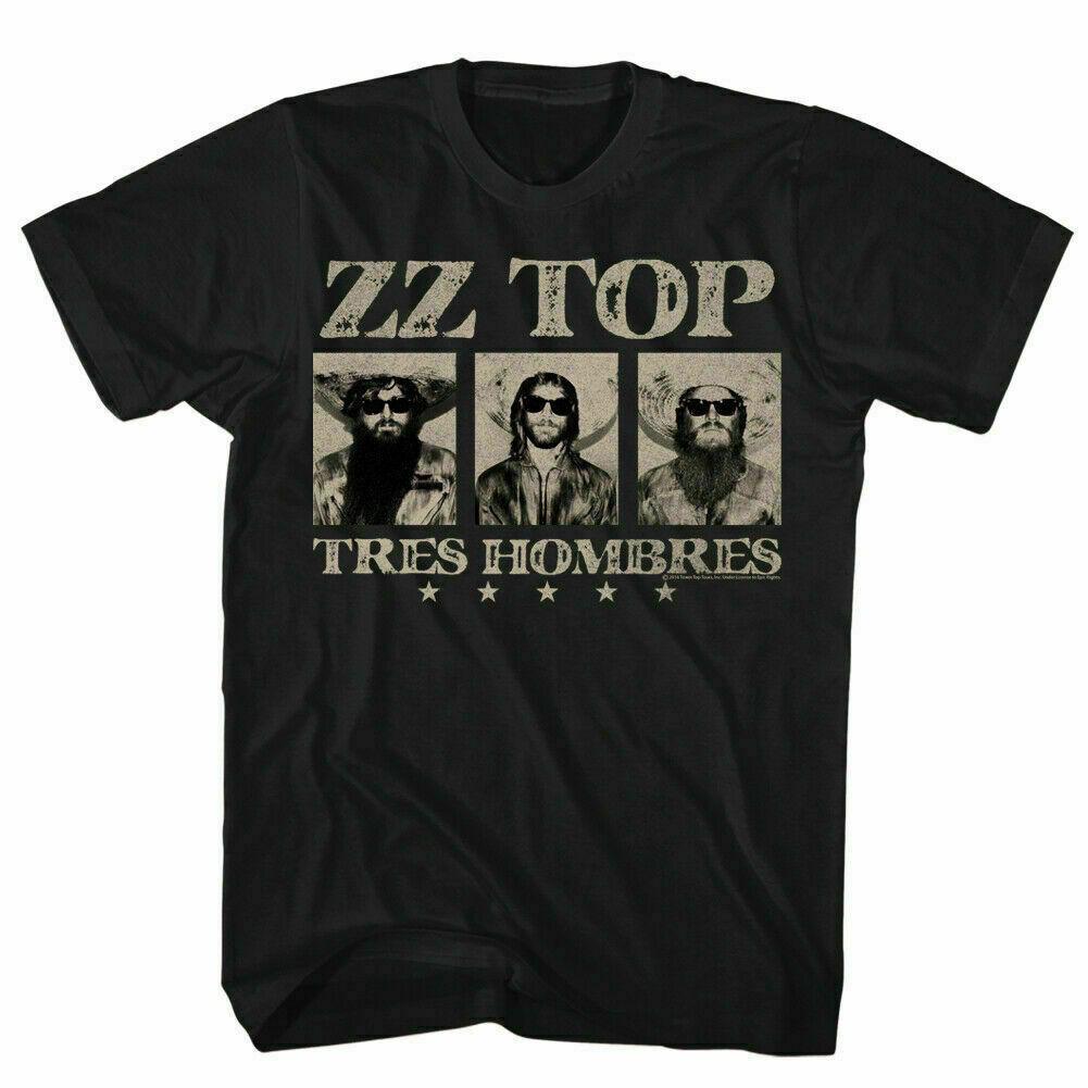 ZZ Top Tres Hombres T Shirt Vintage black print t shirt