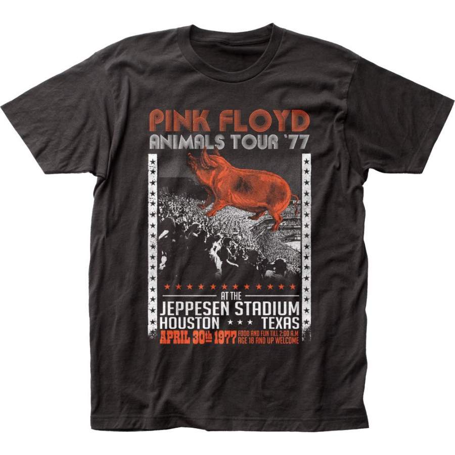 Pink Floyd Animals Tour ’77 fitted jersey tee