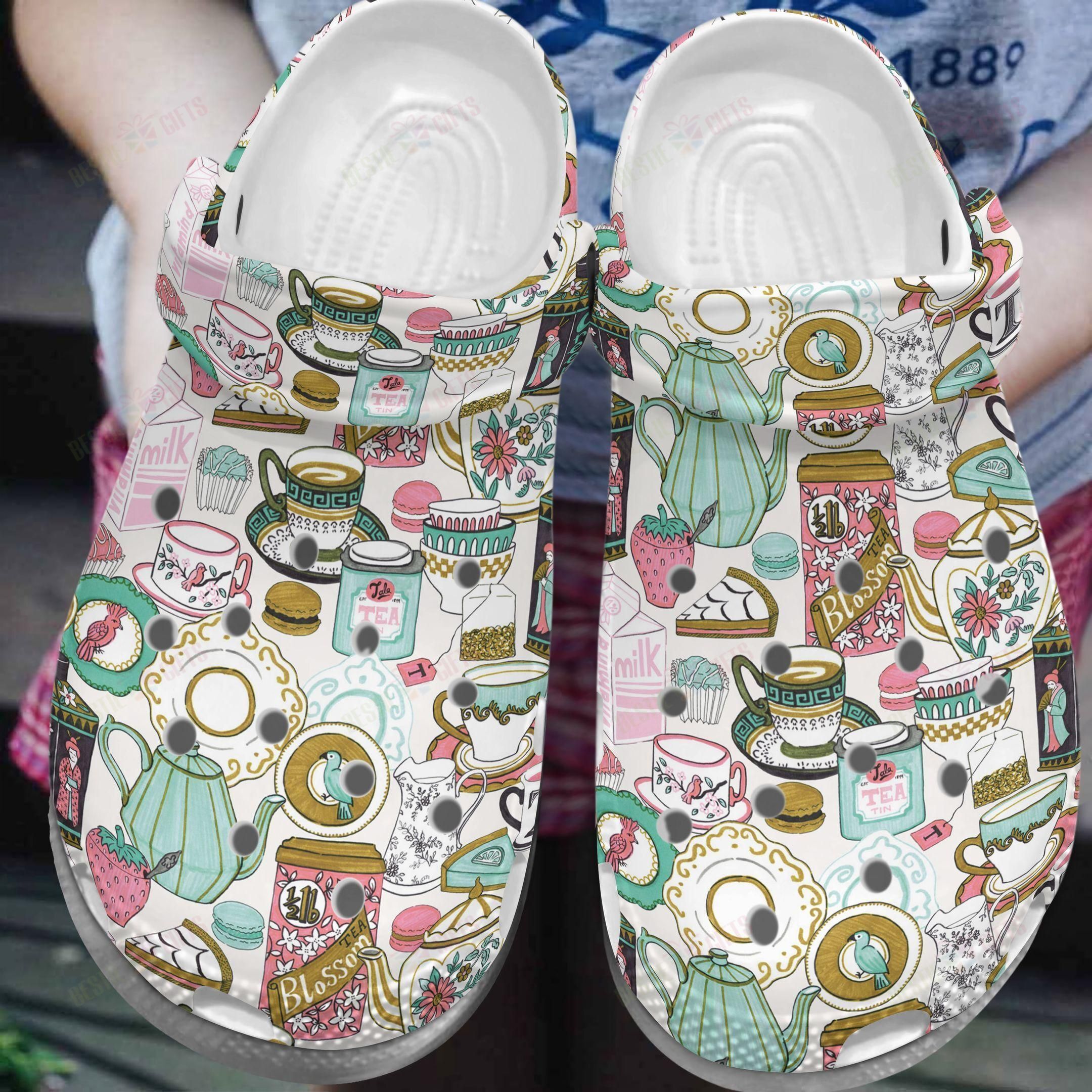 Tea Crocs Classic Clog Whitesole Tea …