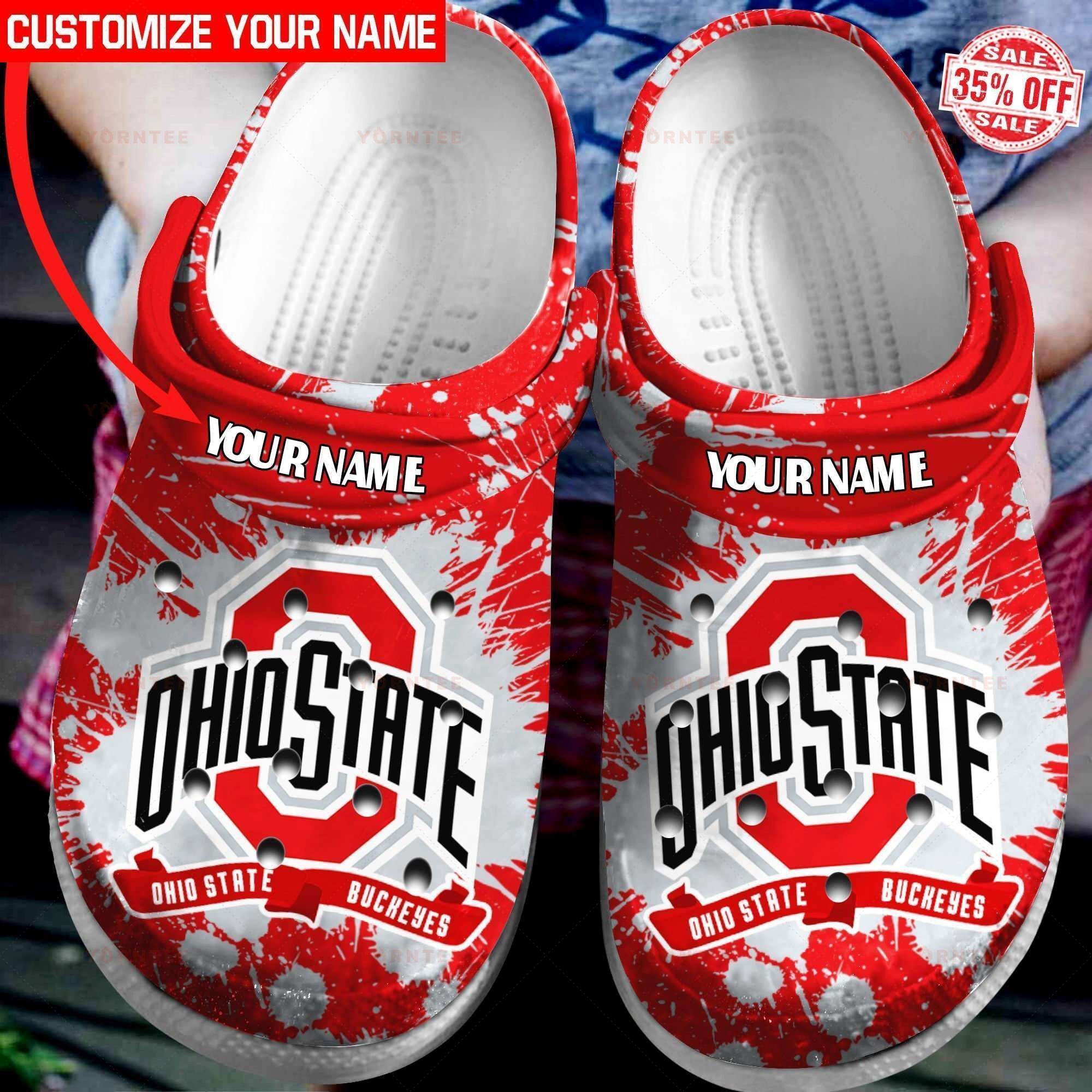 Personalized Ohio State Buckeyes Crocs Clog Shoes Crocs For Mens And Womens