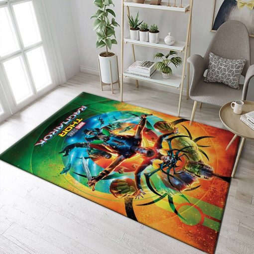 Thor Ragnarok Movie Rug All Over Print Logo Custom Area Rug Carpet Full Sizes Home Living Rug Carpet Decor