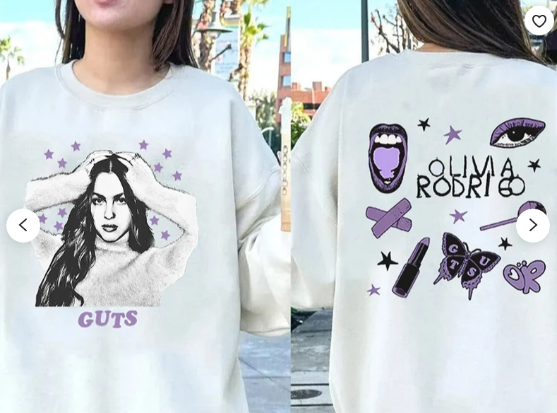 Guts Olivia Rodrigo Shirt, Olivia Rodrigo Guts Merch, Olivia Rodrigo Sweatshirt, Sour Tour Shirt, Guts New Album Song 2023, Music Fan Shirt