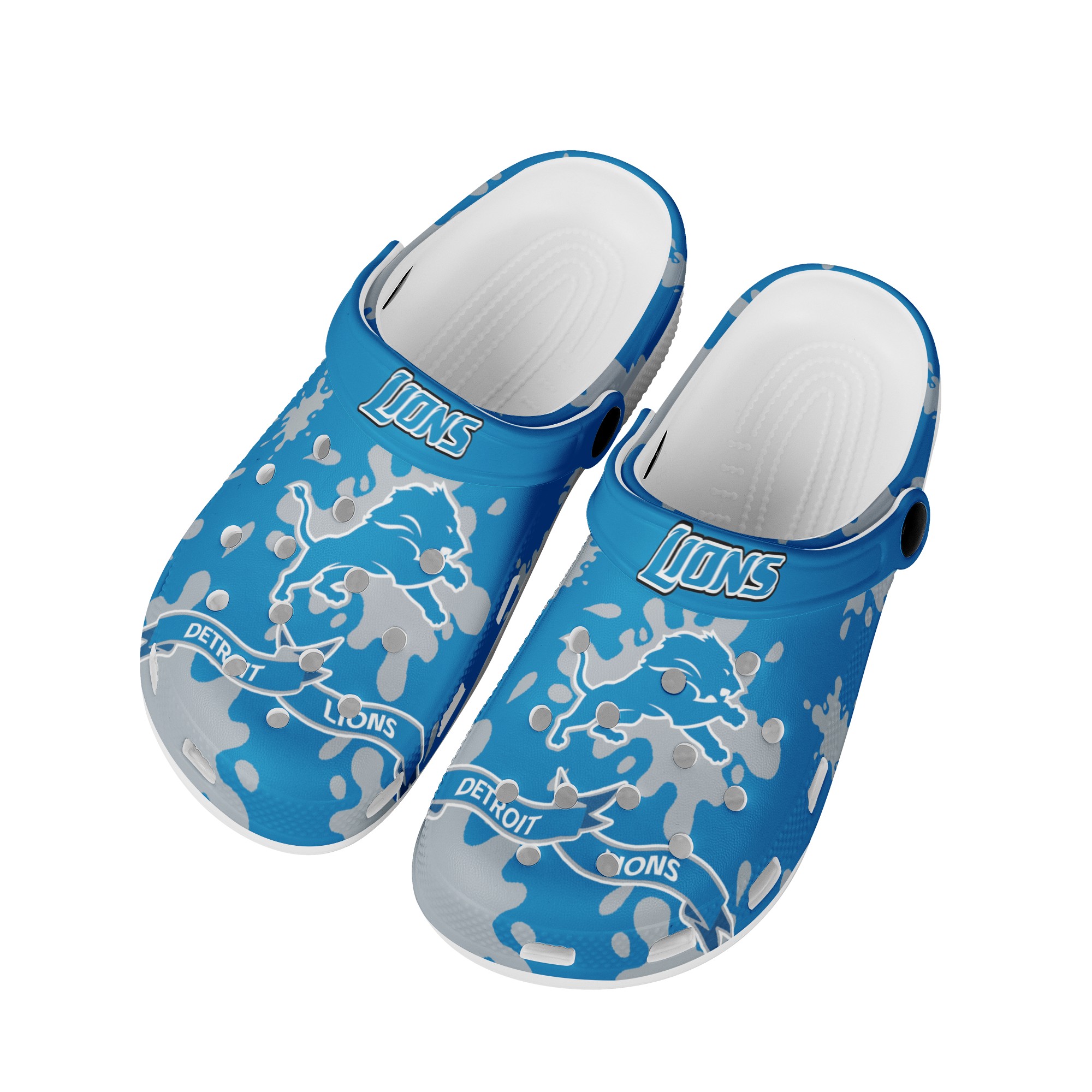 Detroit Lions Shoes Cute Crocs Shoes For Fans