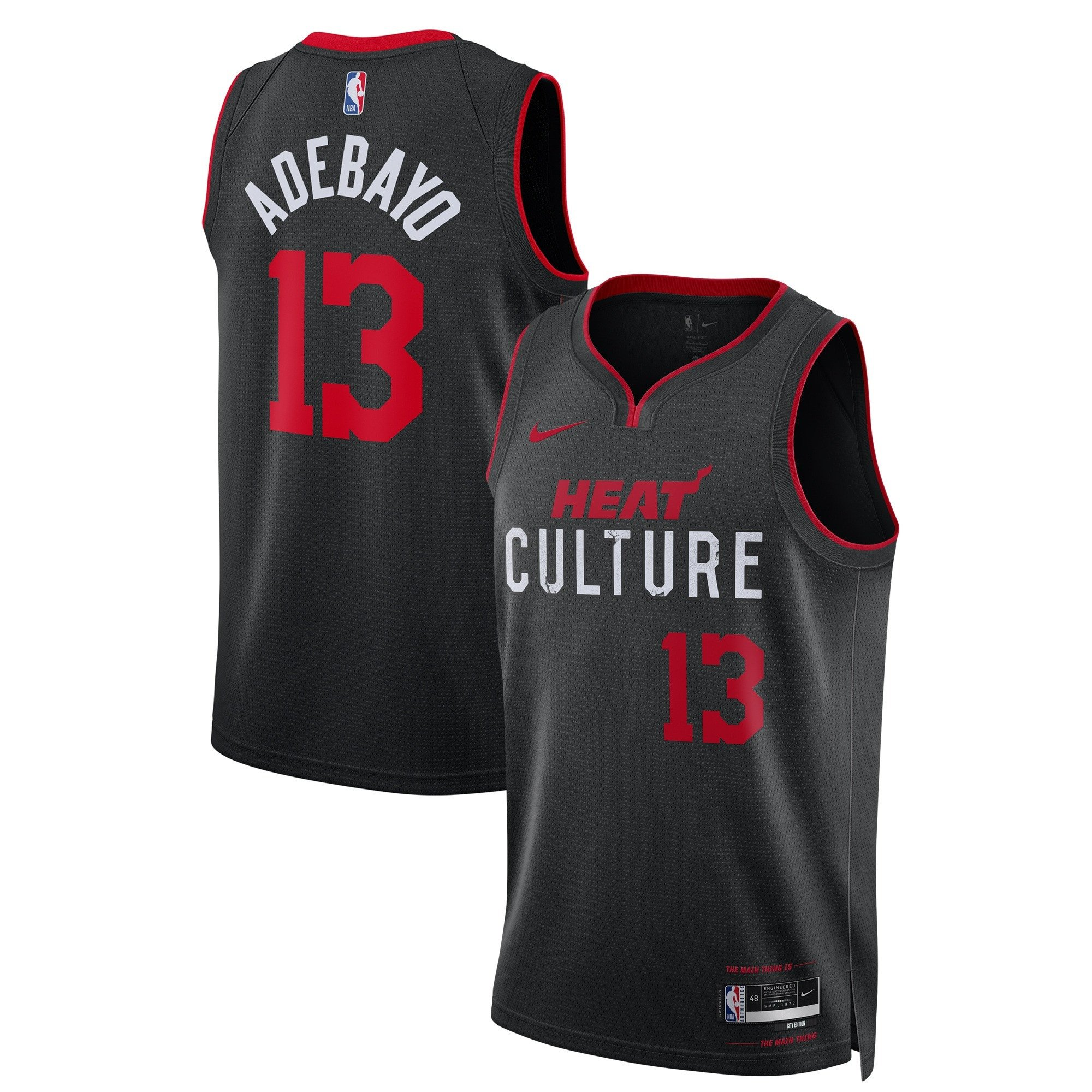 Bam Adebayo Miami Heat 2023/24 Swingman City Edition Jersey – All Stitched