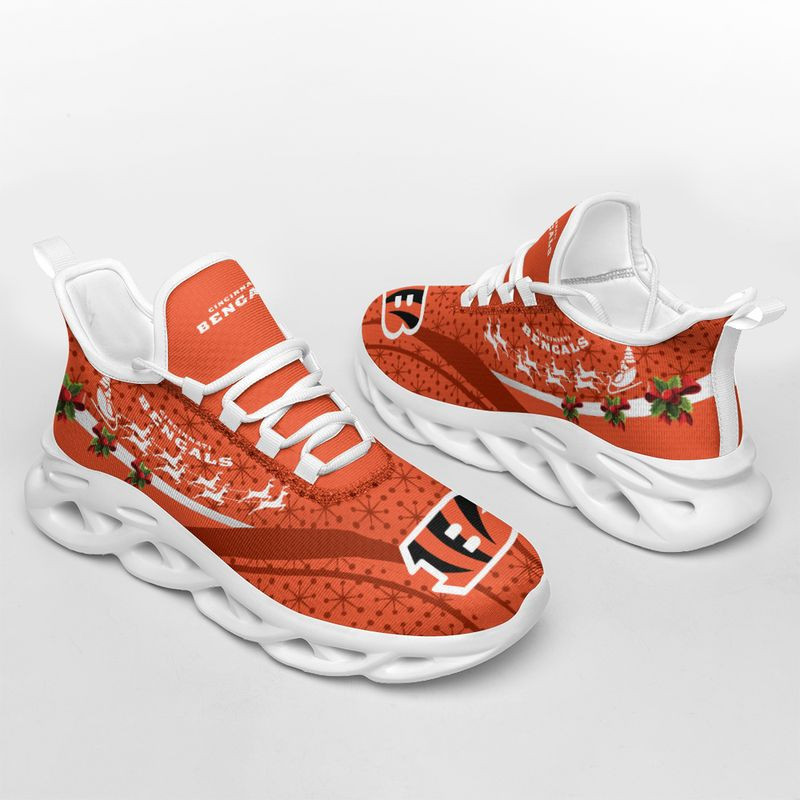 Stocktee Cincinnati Bengals Christmas Pattern Limited Edition Max Soul Shoes