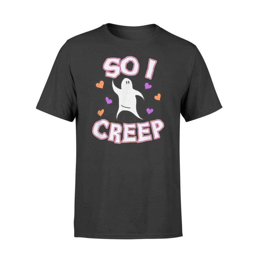 2019 Halloween So I creep Ghost Hearts – Premium T-shirt