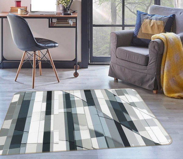 3D Abstract Geometry Pattern Area Rug Home Decor