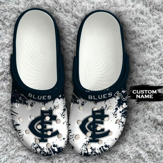 Carlton Blues Custom Name Crocss Crocband Clog Comfortable Water Shoes