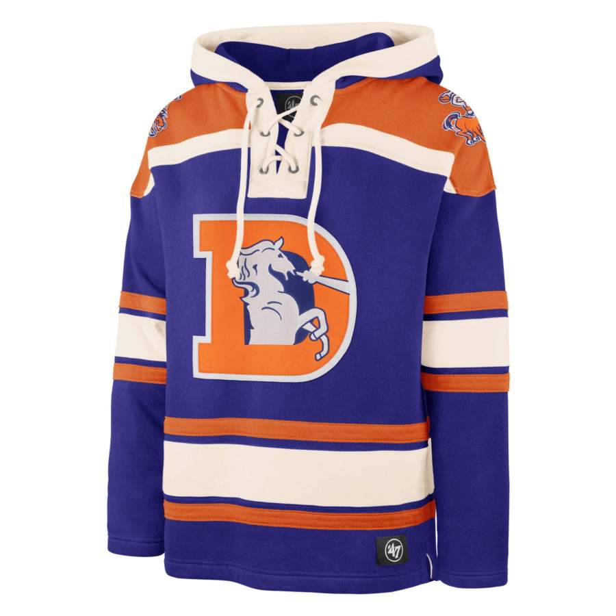 Denver Broncos ’47 Superior Lacer Hoodie Unisex 3D All Over Print