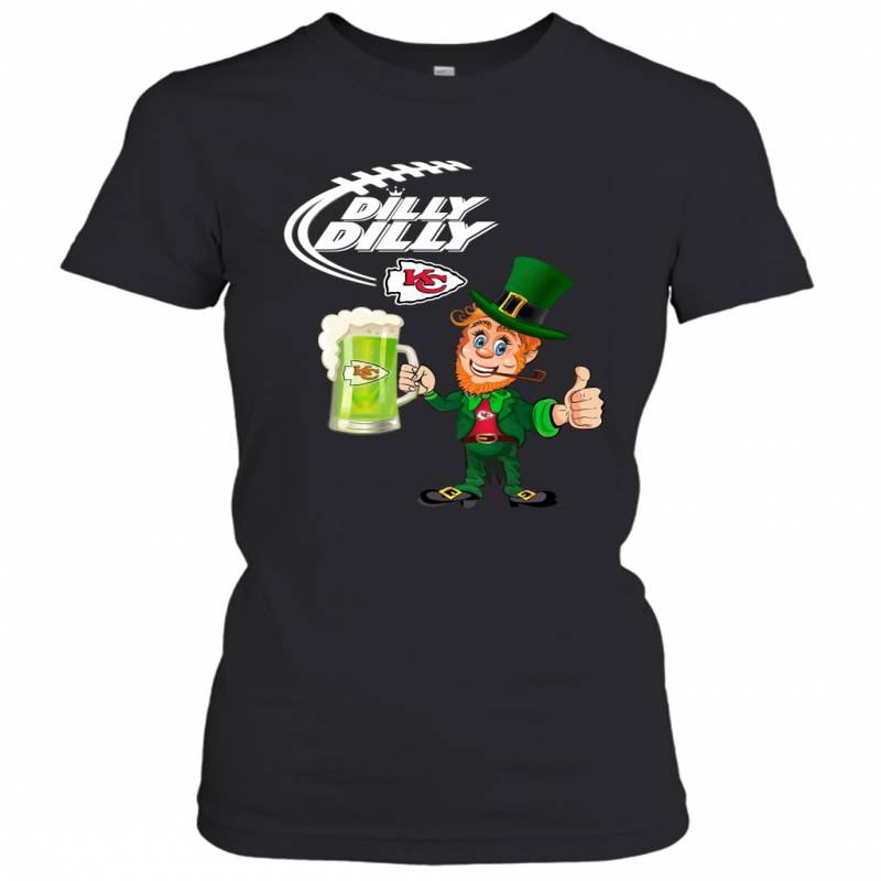 Kansas City Chiefs Dilly Dilly Saint Patrick Day Women’s T-Shirt