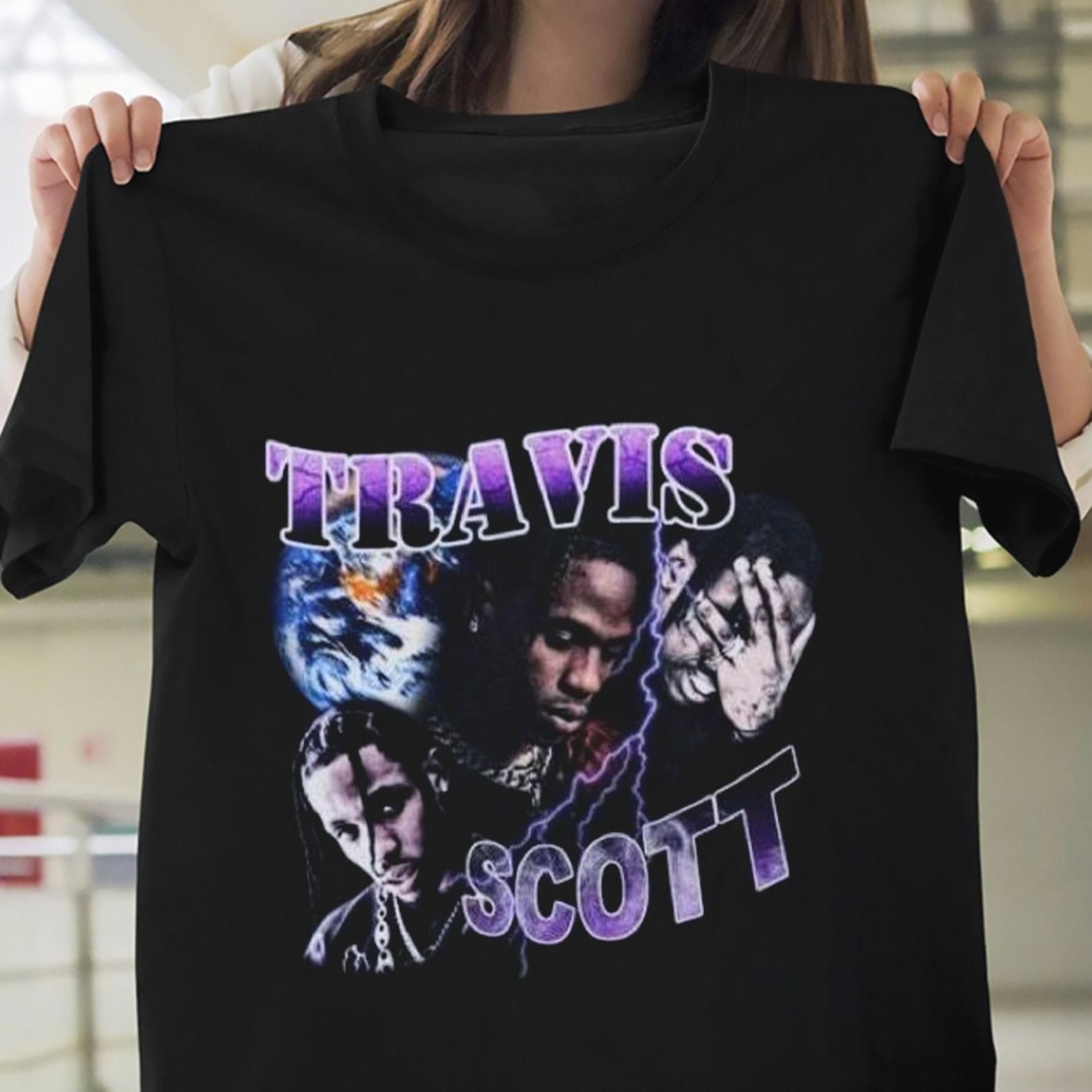 Travis Scott Vintage T-shirt 90s Gift Unisex Tee S-5 Travis Scott Shirt ...