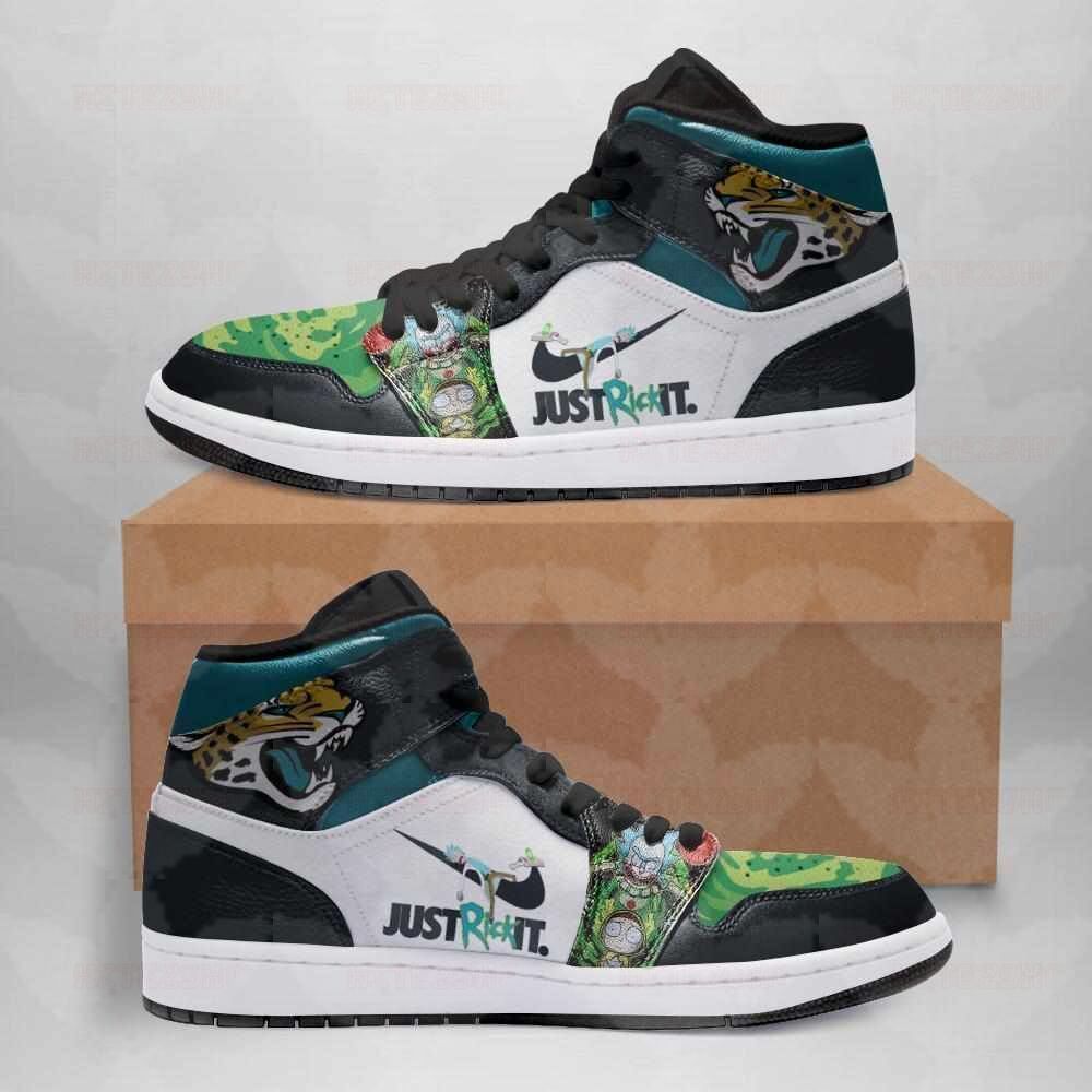 Rick And Morty Jacksonville Jaguars Custom Air Jordan 2021 Shoes Sport Sneakers