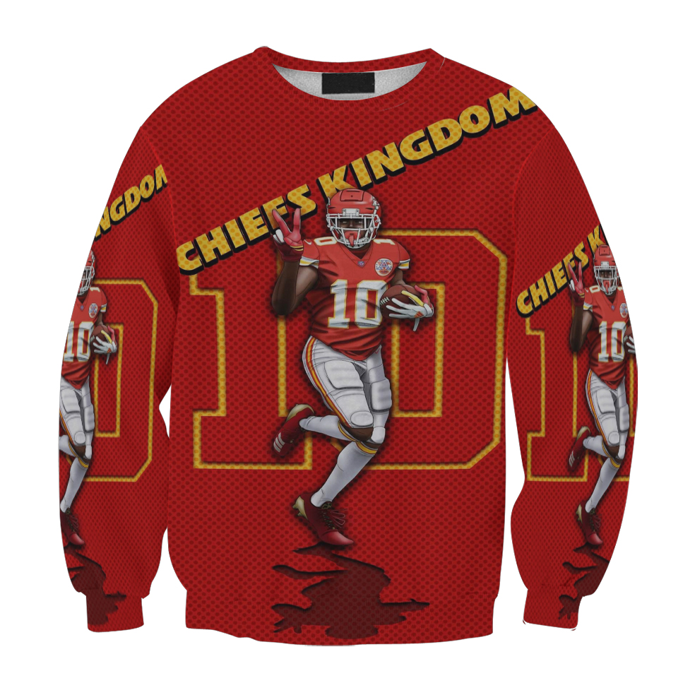 Kansas City Chiefs Tyreek Hill 10 V3 Gift For Fan 3D Full Printing Sweatshirt