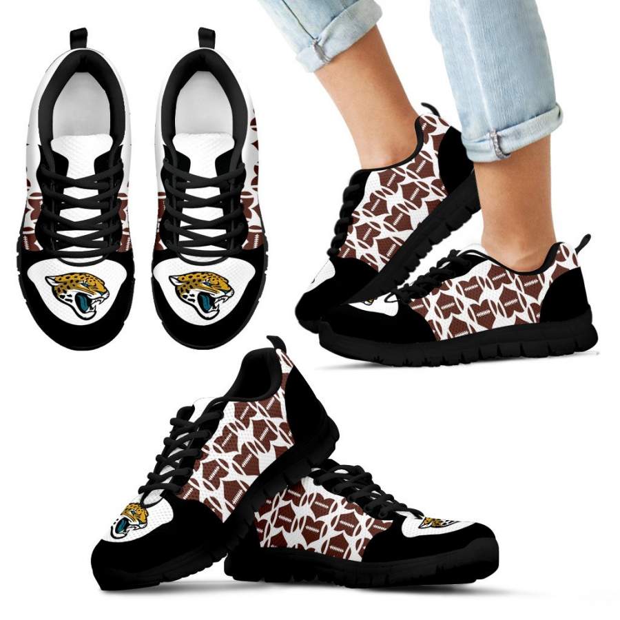 Great Football Love Frame Jacksonville Jaguars Sneakers