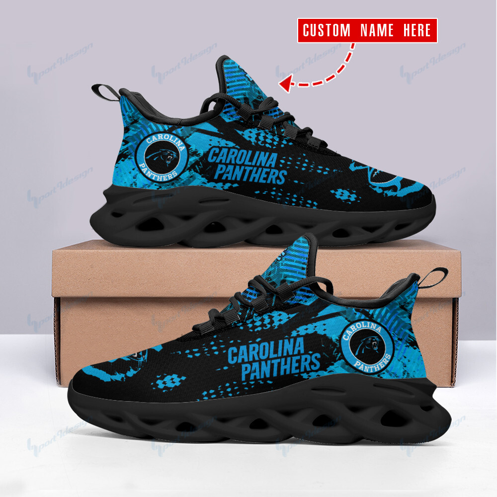 Carolina Panthers Personalized Yezy Running Sneakers Bb211