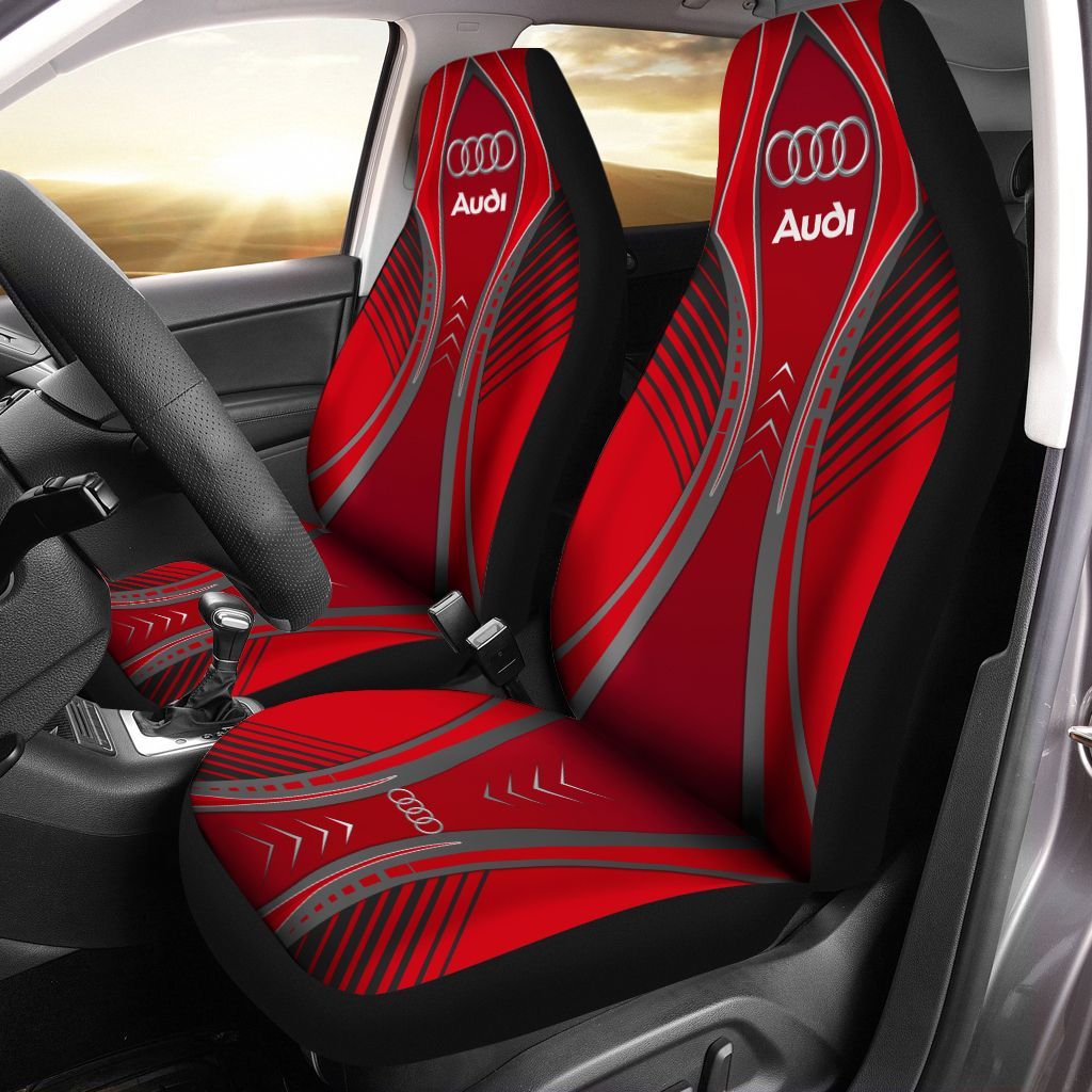 Audi Lph-Nh Car Seat Cover (Set Of 2) Ver 1 (Red)