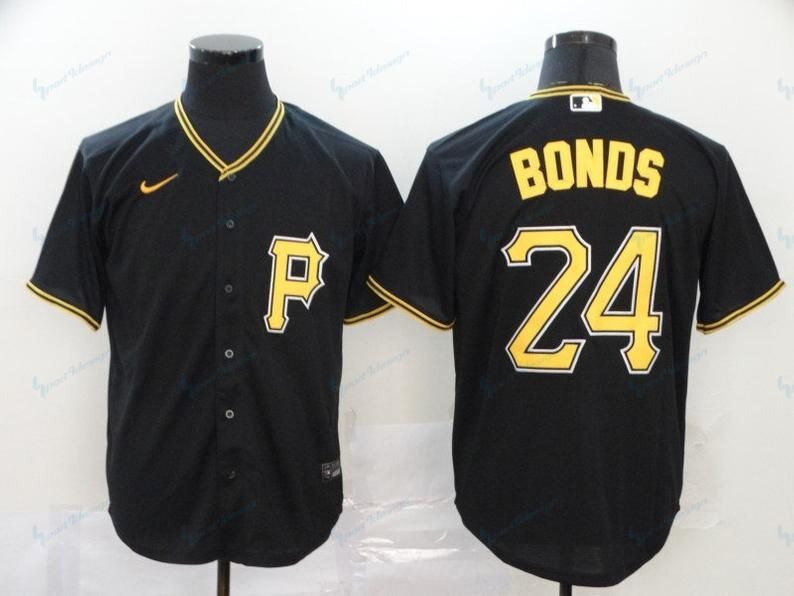 Men’s Pittsburgh Pirates #24 Barry Bonds Baseball Jersey 57