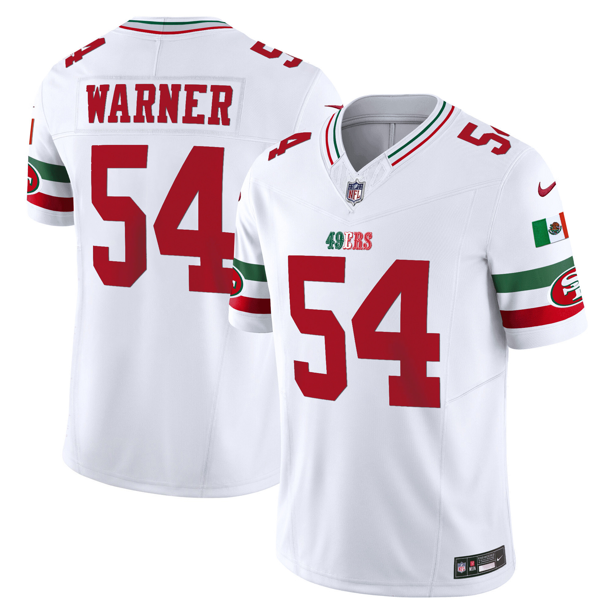 Youth’S 49Ers Mexico Vapor Jersey V2 – All Stitched