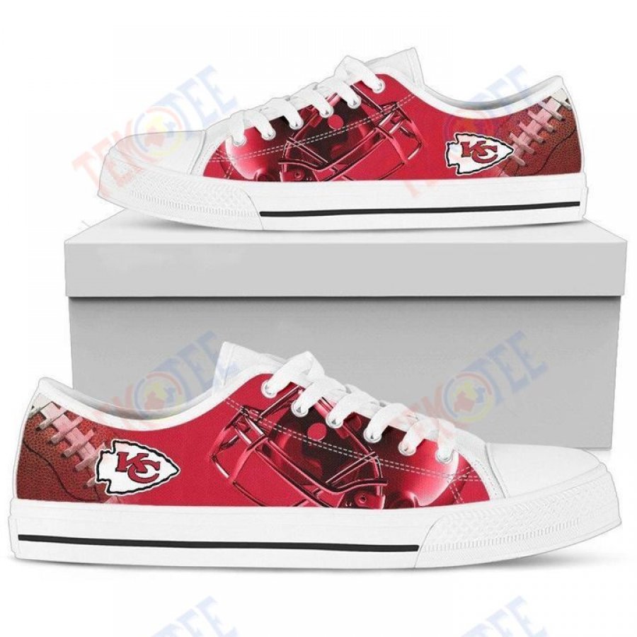 Mens Womens Artistic Scratch Of Kansas City Chiefs Low Top Shoes Custom Print Footwear Converse Sneakers TMT870