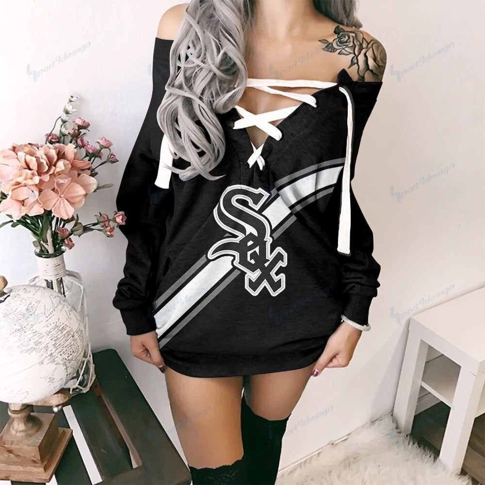 Chicago White Sox Lace-Up Sweatshirt 27