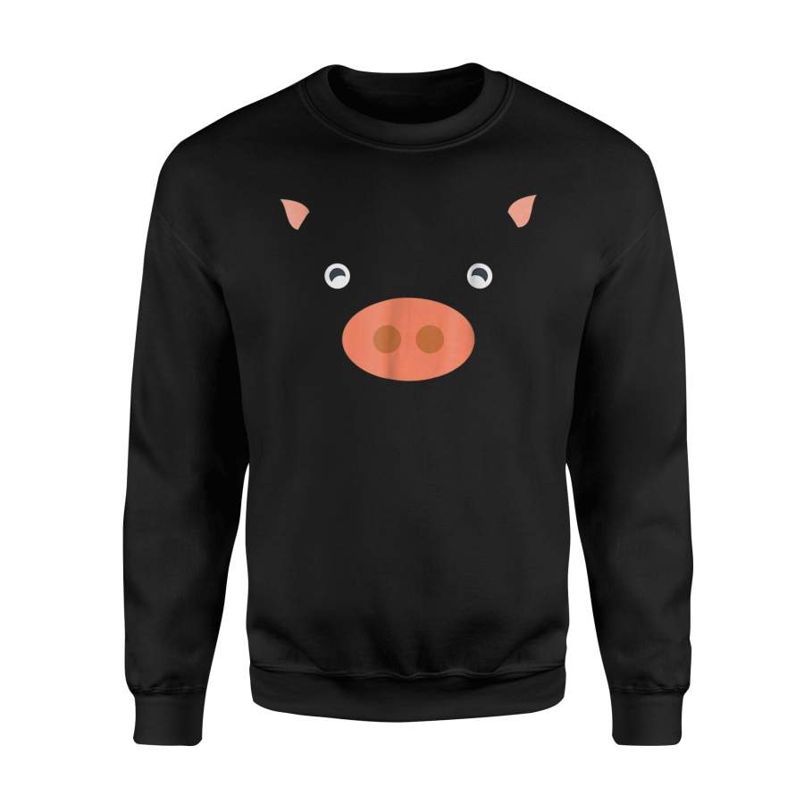 Cute Pig Animal Costume, Funny Halloween Sweatshirt