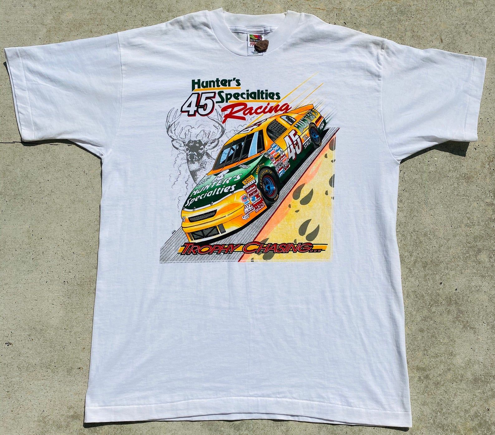 Vintage 1997 Jeff Fuller Hunter Specialties Nascar Busch Series Tee –