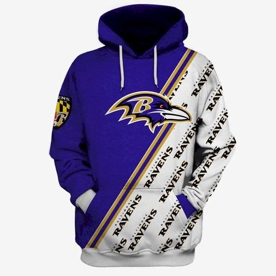 Baltimore Ravens Many Logo Baltimore Ravens 20 Unisex 3D Hoodie Gift For Fans