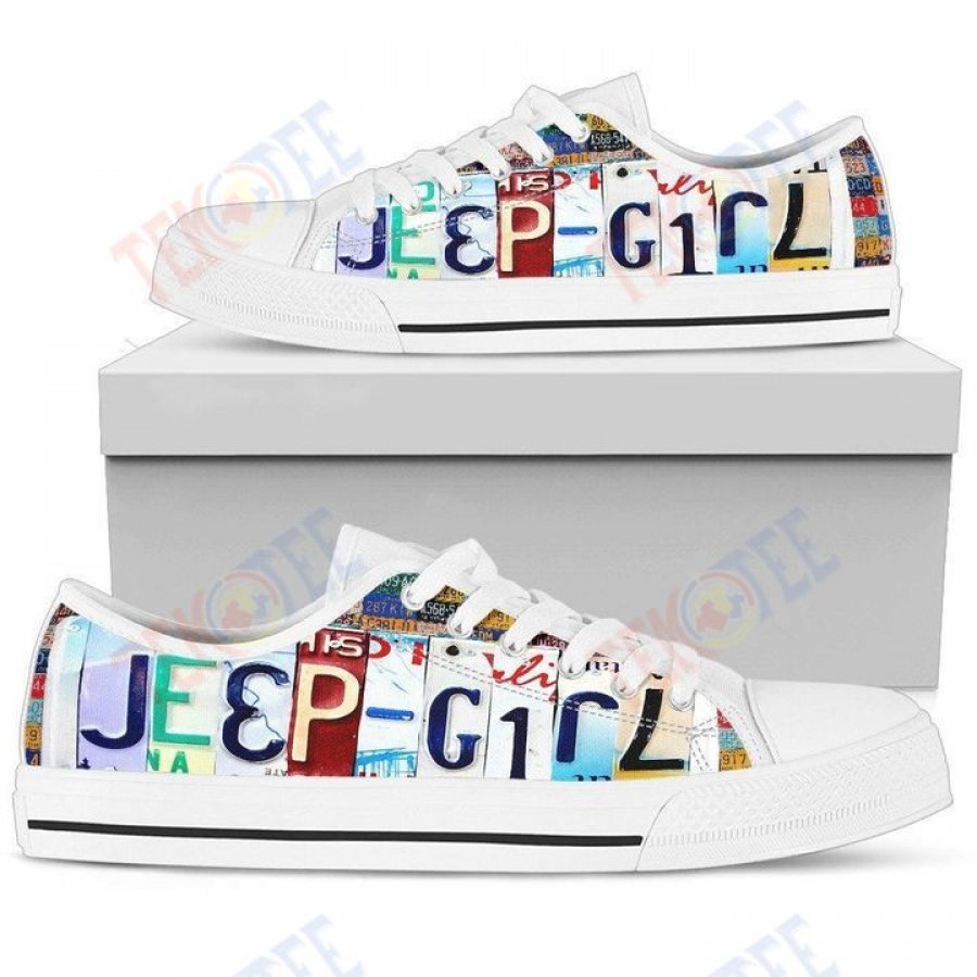 Mens Womens Jeep Girl Low Top Shoes Custom Print Footwear Converse Sneakers TMT629