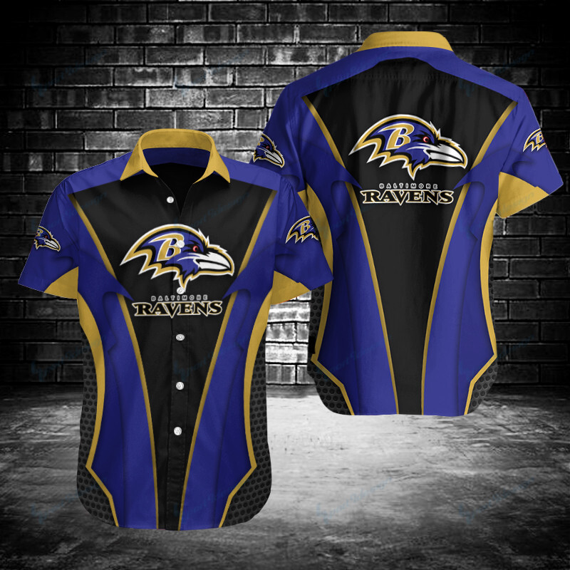 Baltimore Ravens Button Shirt Bg706