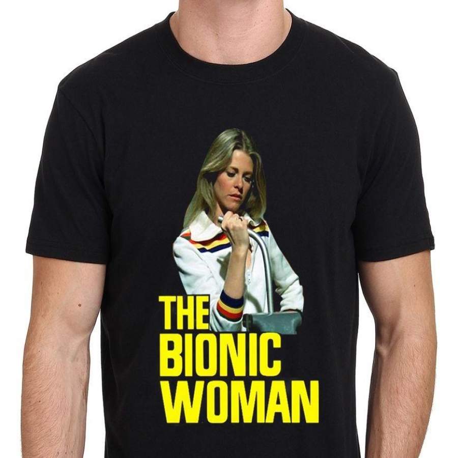 Men’s Fashion T-Shirt The Bionic Woman Lindsay Wagner Vintage T-Shirt Men Casual Shirts